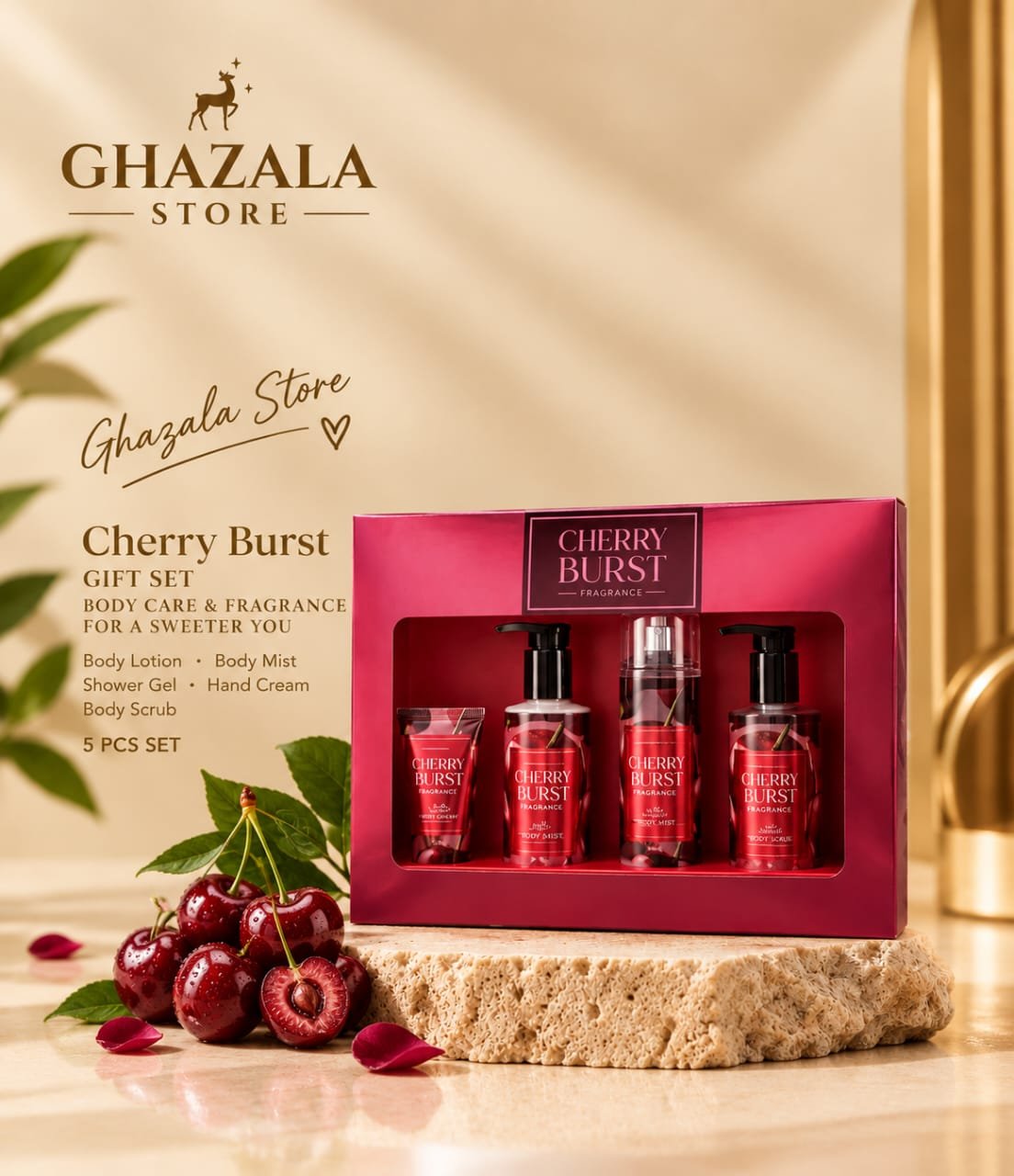 Cherry Burst GIFT SET (Body Care & Fragrance
