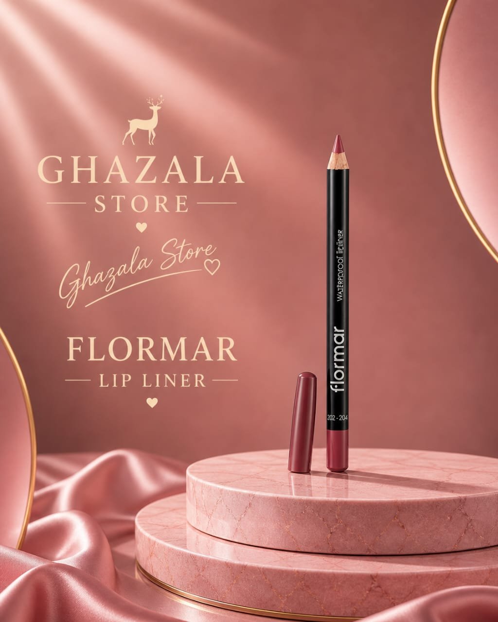 قلم تحديد الشفاه المقاوم للمياه من فلورمار (Flormar Waterproof Lipliner)